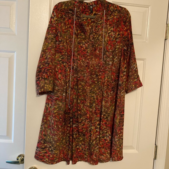 3/$20 Fall print Kut from the Cloth swing dress - Picture 1 of 3